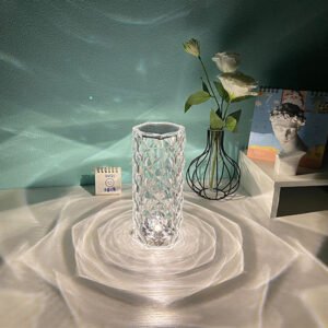 Nordic Crystal Diamond Lamp – USB Touch Dimming Night Light