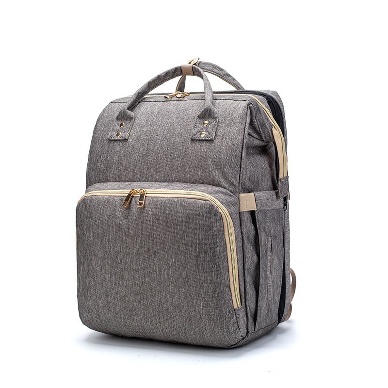 Multifunctional Baby Diaper Bag with Foldable Crib | Portable Travel Backpack for Newborns – Safe, Spacious & Stylish – Image 7