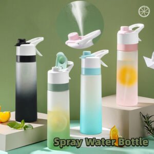 2-in-1 Mist & Sip Water Bottle - Large Capacity Spray Bottle for Sport & Fitness