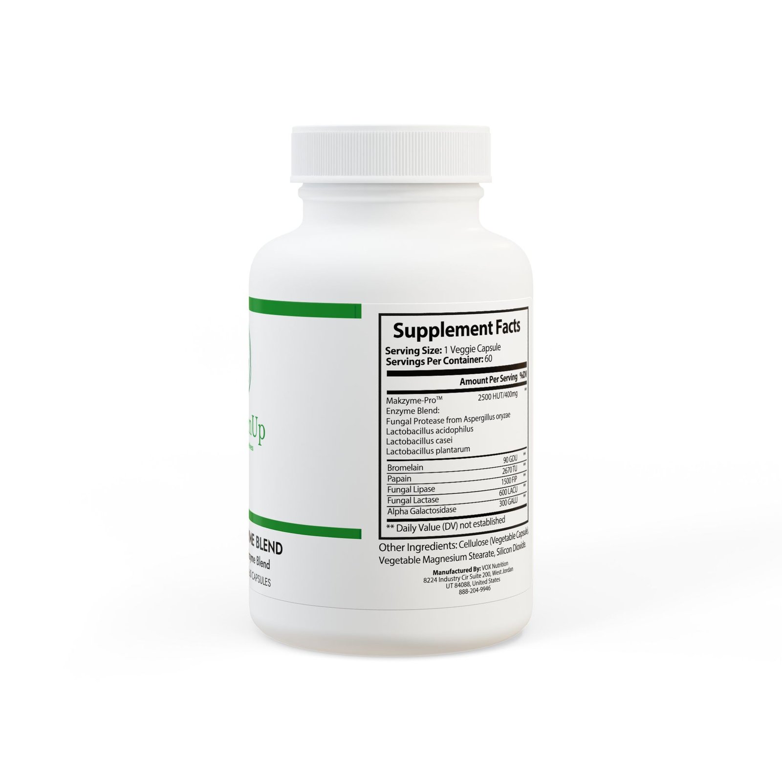 PureZenUp Digestive Enzyme Blend – 60 Capsules – Image 3