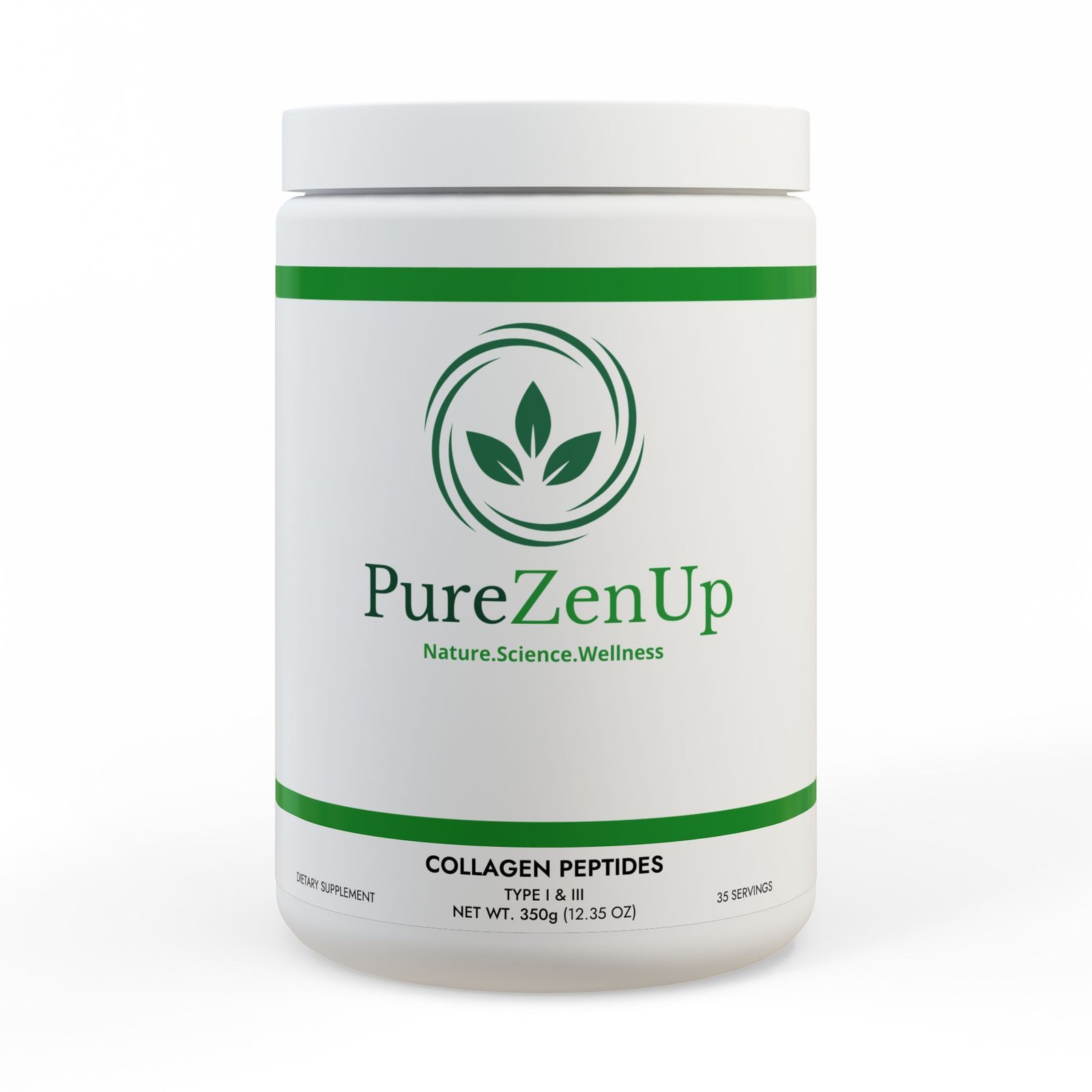 Collagen Peptides Type I & III Powder– 350g – Skin,