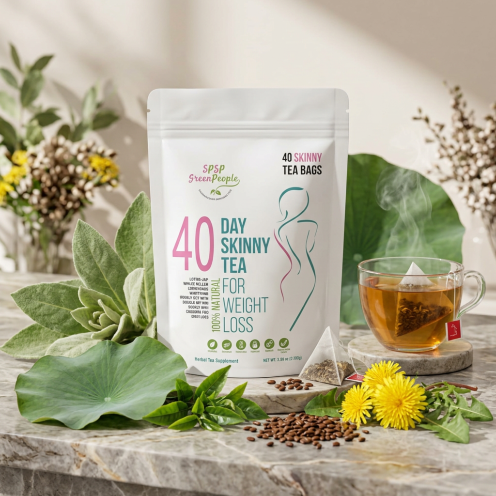 Leaf Lung Cleanse herbal detox tea bags made with mullein leaf, dandelion, lotus leaf, and green tea for lung support, immune health, and natural daily wellness.