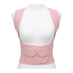 Adjustable posture corrector for women designed to improve posture, support the upper back, relieve neck and shoulder pain, and promote spinal alignment.