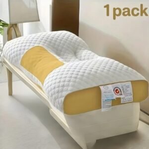Organic Cotton Ergonomic Cervical Pillow for Neck Pain Relief